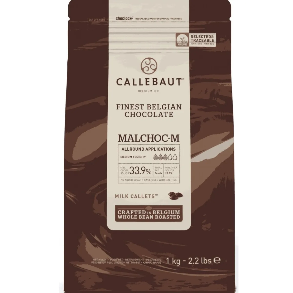 Callebaut Chocolade Callets Melk 1kg (zonder suiker) Online