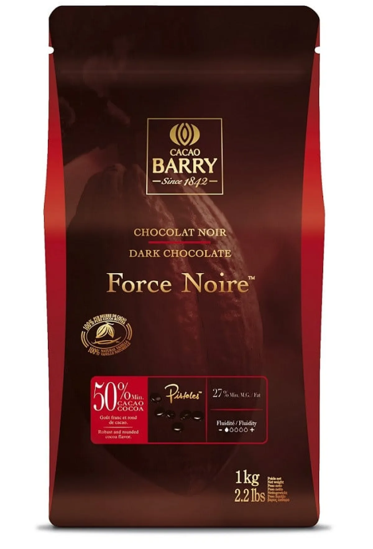 Callebaut Chocolade Callets Puur Force Noire (50%) 1kg Best