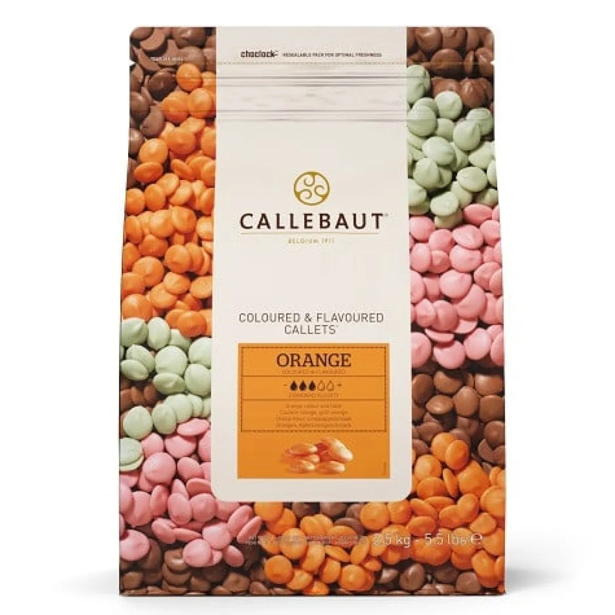 Callebaut Chocolade Callets Sinaasappel 2,5 kg Discount