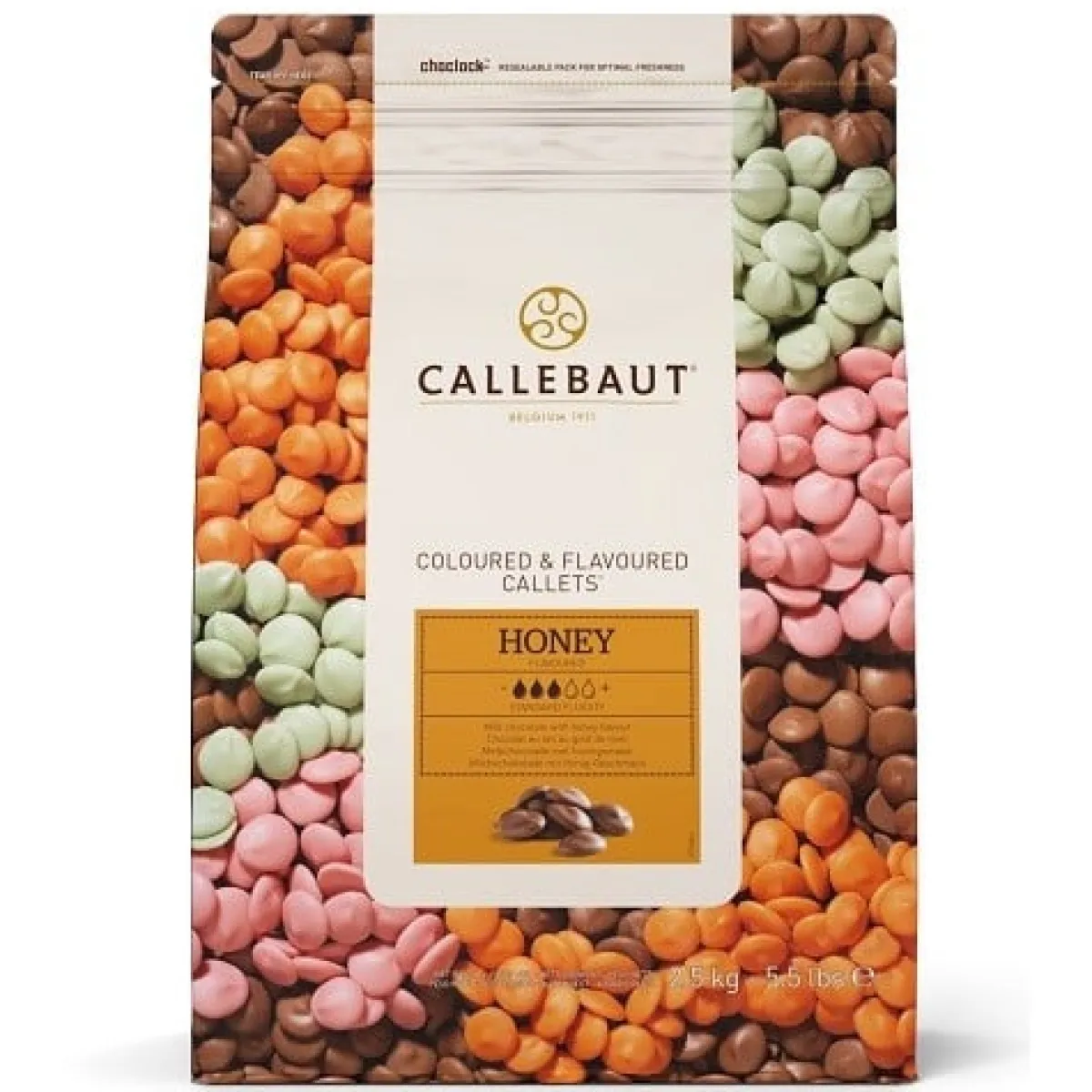 Callebaut Chocolade Callets Honing 2,5 kg** Sale