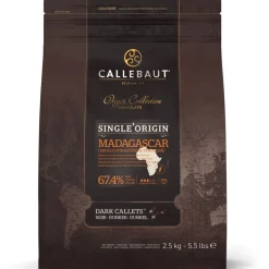 Callebaut Chocolade Callets Puur Madagascar (67,4%) 2,5kg Hot