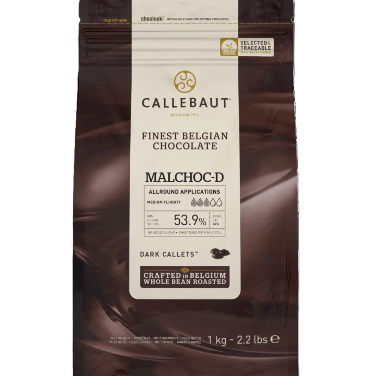 Callebaut Chocolade Callets Puur 1kg (zonder suiker) Online