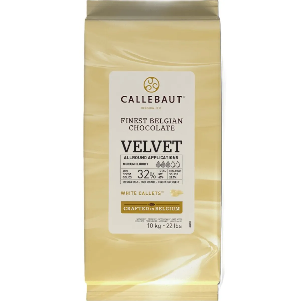 Callebaut Chocolade Callets Wit Velvet (minder zoet) 10kg Outlet
