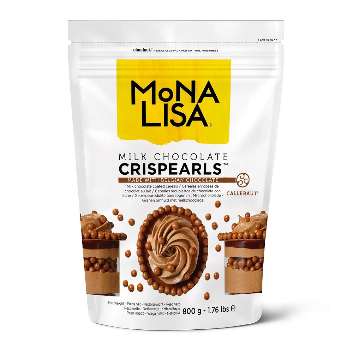 Callebaut Chocolade Crispy Pearls Melk 800 gram New