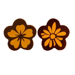 Callebaut Chocoladedecoratie Gouden Bloemen 154st New