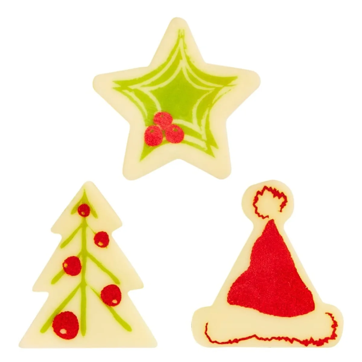 Callebaut Chocoladedecoratie Holly Christmas 126st