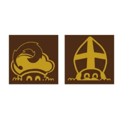 Callebaut Chocoladedecoratie Sint en Piet 252st. Best