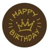 Callebaut Chocoladedecoratie Happy Birthday 280st. Best