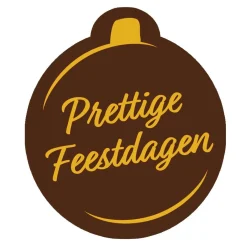 Callebaut Chocoladedecoratie Kerstbal Prettige Feestd. 252s Discount