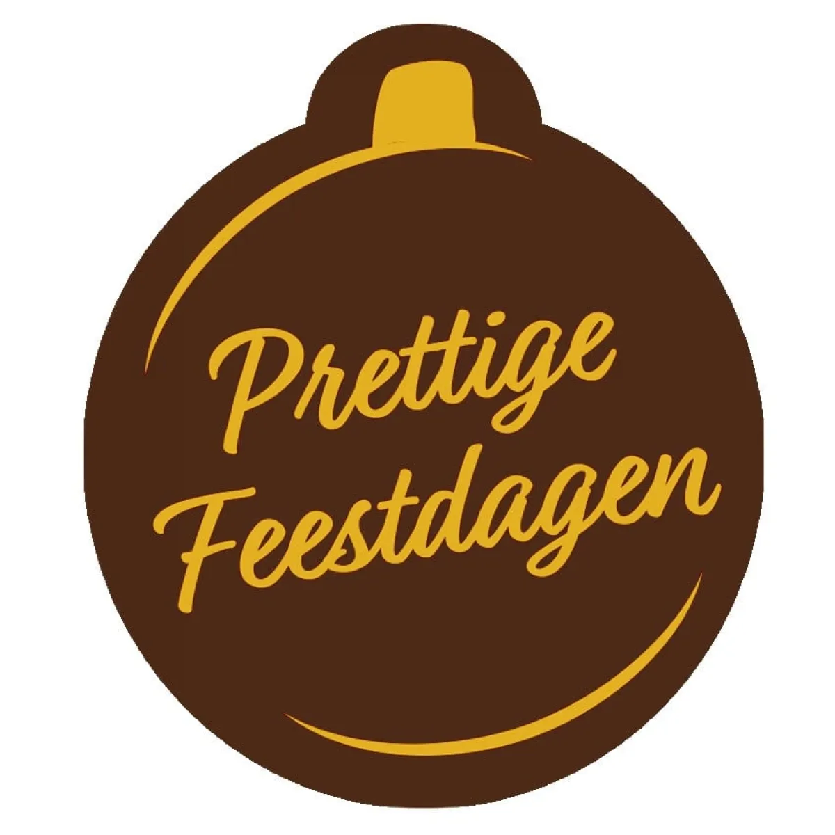 Callebaut Chocoladedecoratie Kerstbal Prettige Feestd. 252s Discount