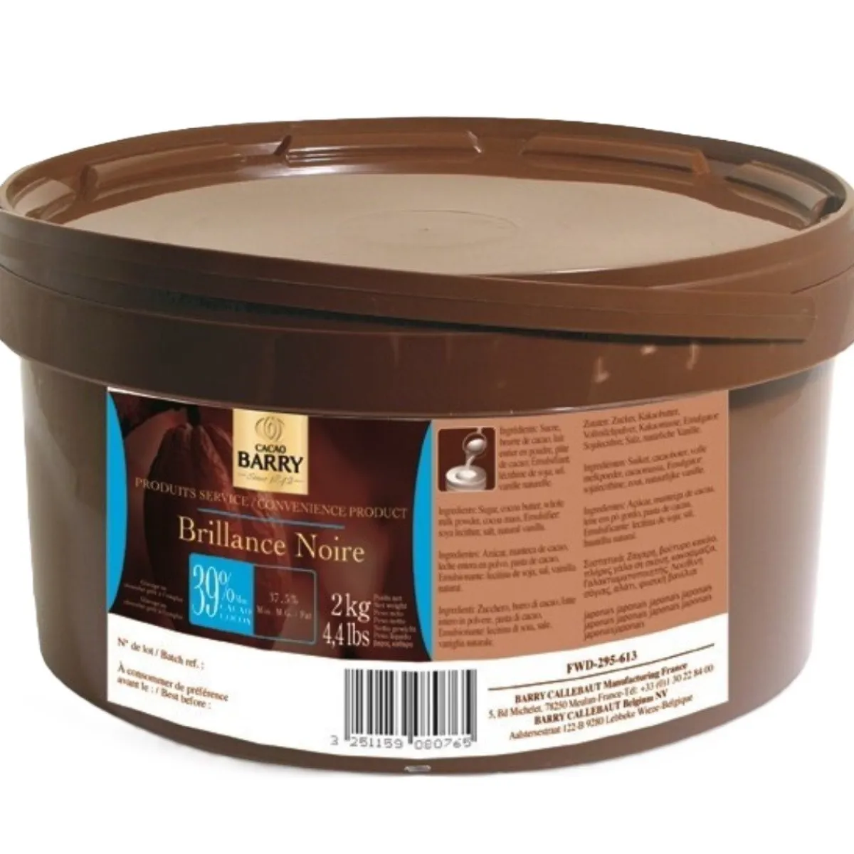 Callebaut Chocoladeglazuur Brilliance Noir 2kg Discount