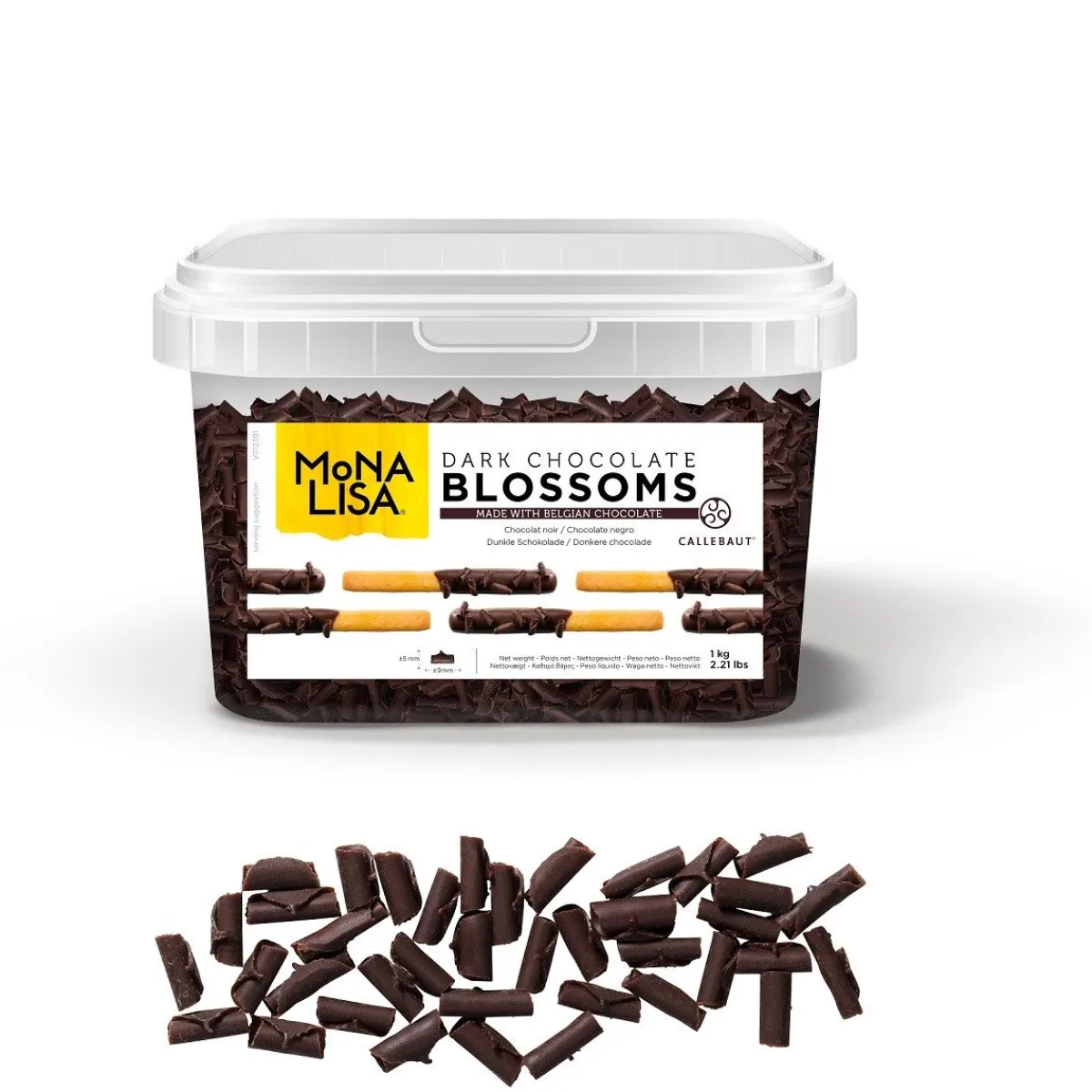 Callebaut Chocoladekrullen klein Puur 1kg Sale
