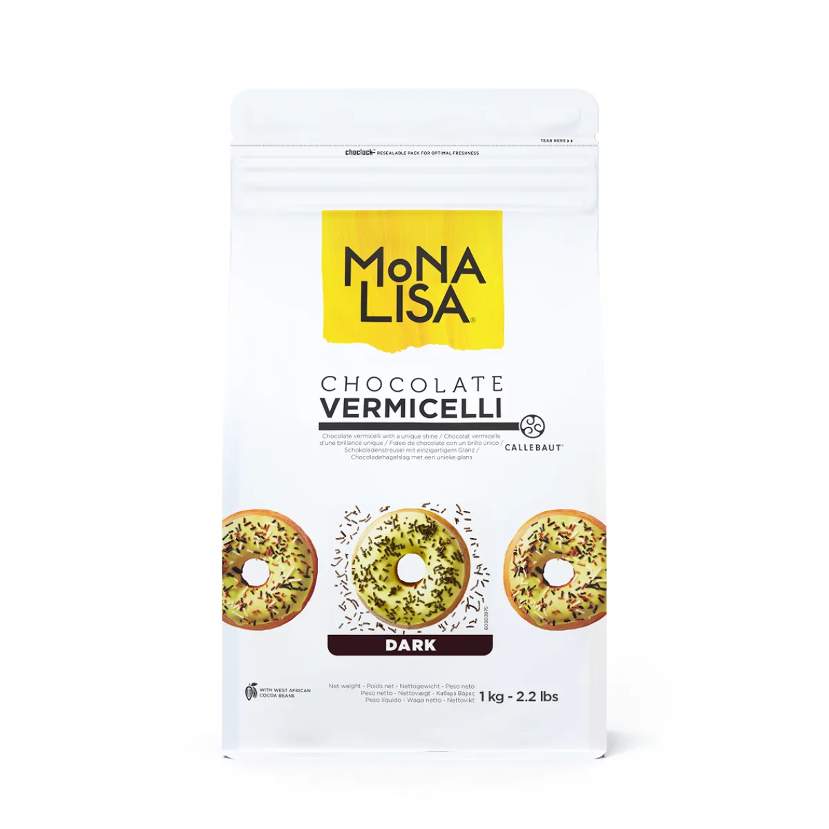 Callebaut Chocolade Vermicelli Puur 1kg Clearance
