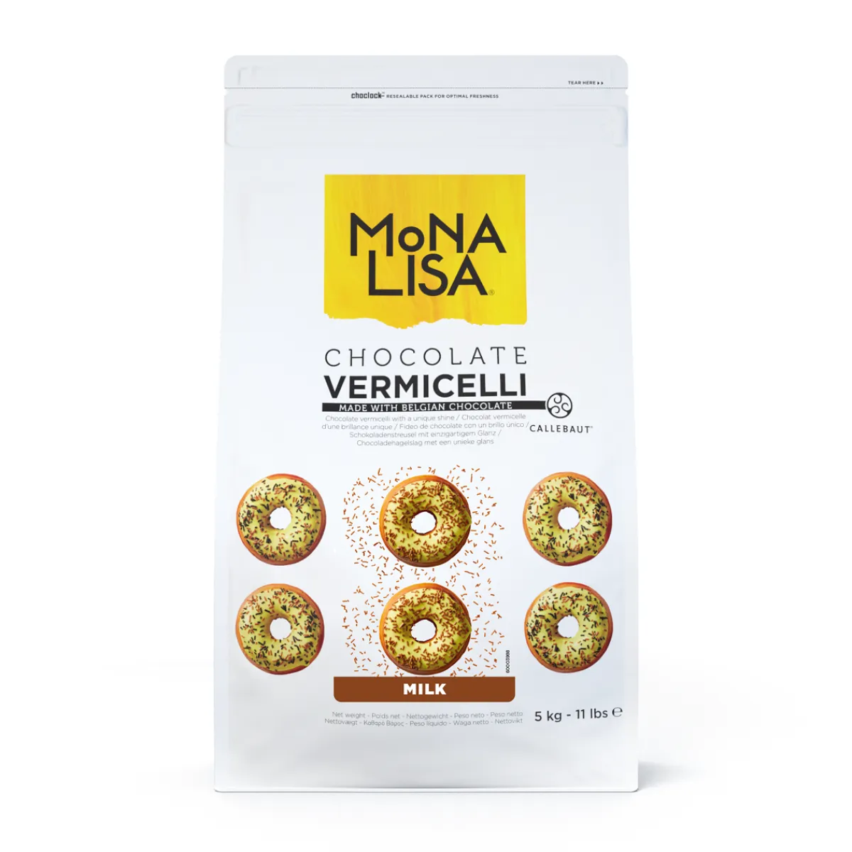 Callebaut Chocolade Vermicelli Melk 5kg New