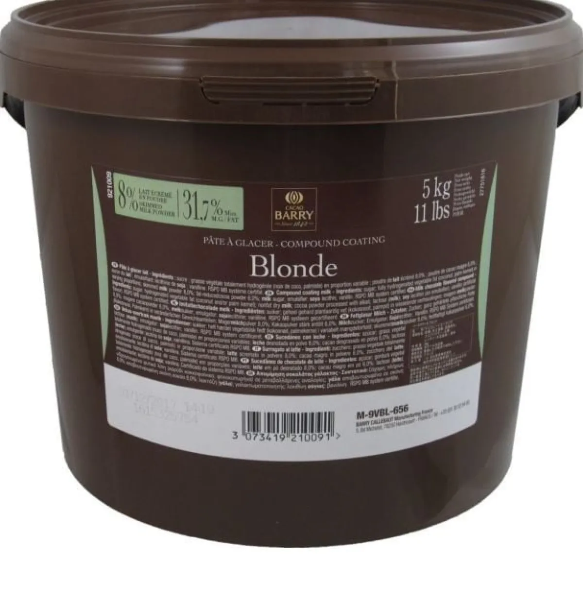 Callebaut Compound Coating Blonde (Pate a Glacer) 5kg Outlet