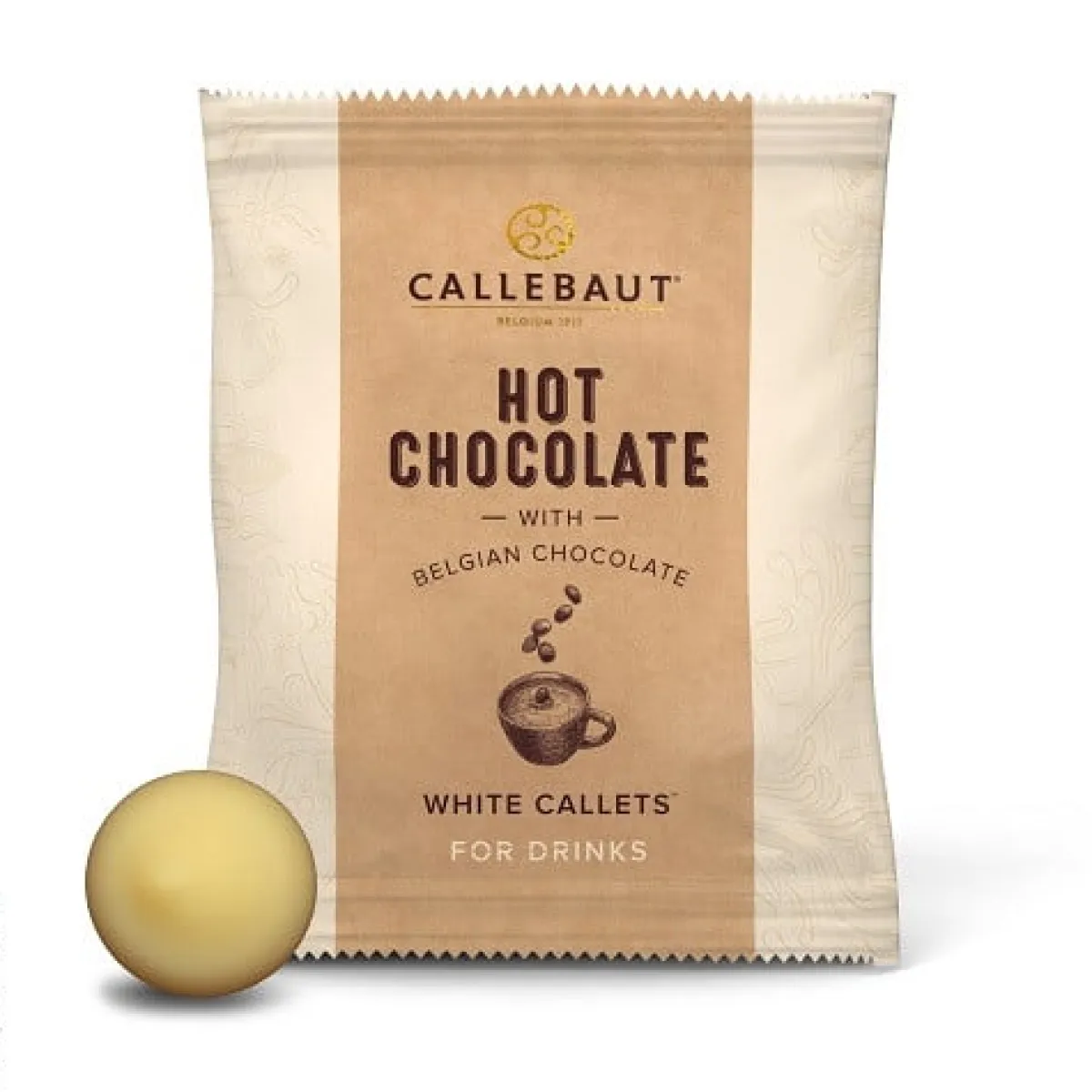 Callebaut Hot Chocolate callets Wit 35 gram (25x) Clearance