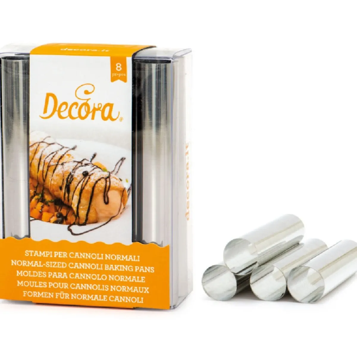 Decora Cannoli Vulrollen RVS 12cm Set/8 Online