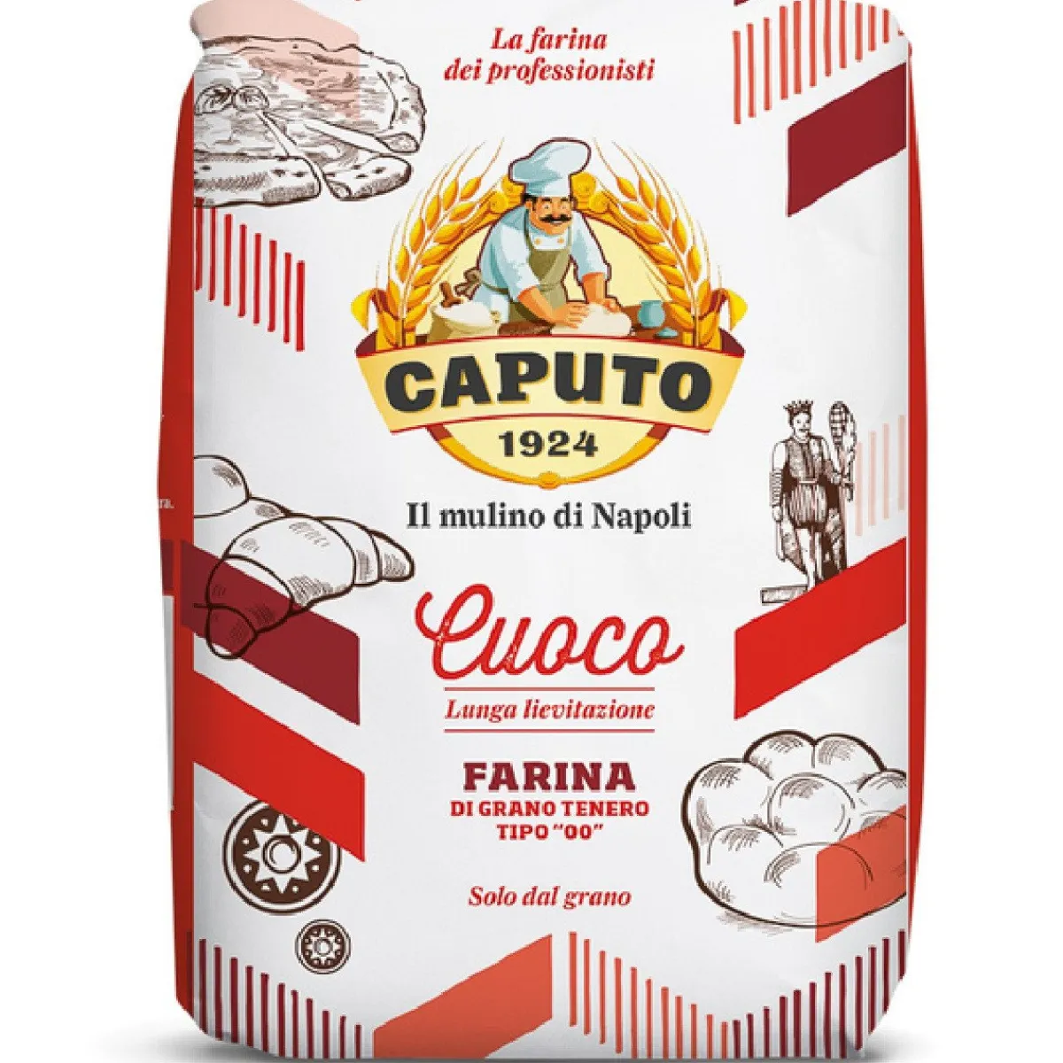 Caputo Bloem Farina Tipo 00 Cuoco Rosso (Pizza-Brood) 1kg Clearance