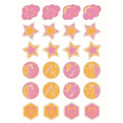 Overig Chocoladedecoratie Happy Unicorns Ø3cm 24st.
