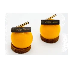 Overig Chocoladedecoratie Vrolijk Pasen Goud 182 stuks Clearance