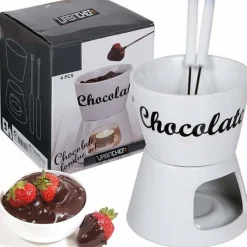 Overig Chocoladefondue Set Porselein