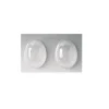 Martellato Chocolade Holvorm Pasen Half-Ei Glad (4x) 8x6x2,5cm. Discount