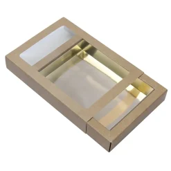 BrandNewCake Chocoladeletterdoos GK7 Kraft / Goud 26st Outlet