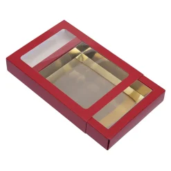 BrandNewCake Chocoladeletterdoos GK7 Rood / Goud 3st Hot