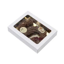 BrandNewCake Chocoladeletterdoos Klein GK1 Wit / Goud 3st Clearance