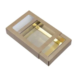 BrandNewCake Chocoladeletterdoos Klein GK1 Kraft / Goud 26st Hot