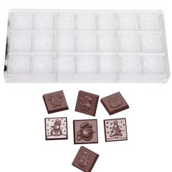 Chocolate World Chocolademal Kerst Ass. (21x) 31x10mm Discount