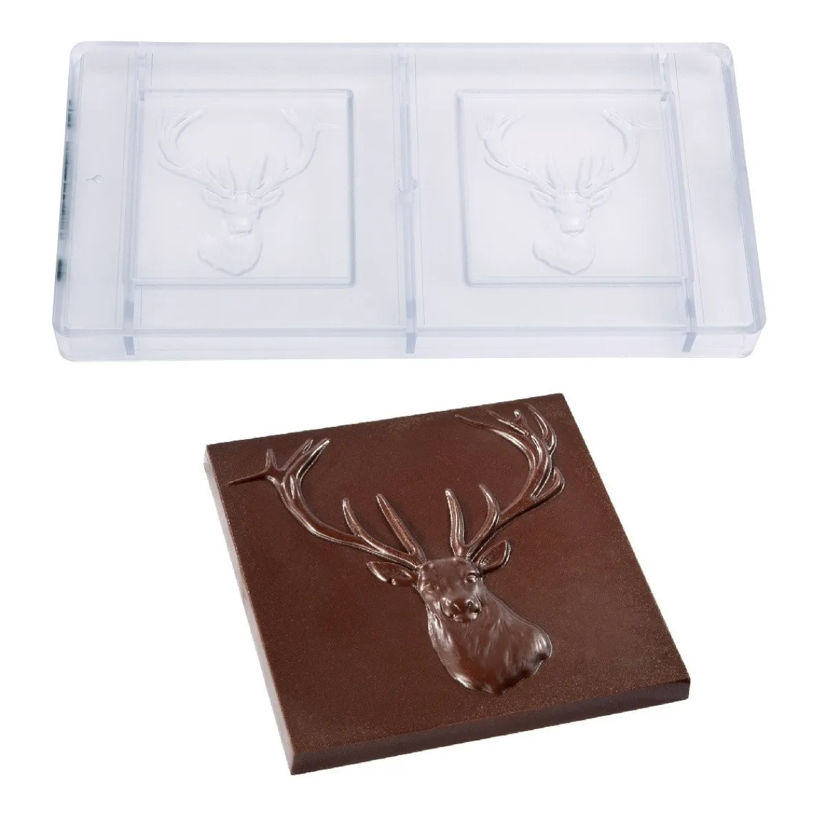 Chocolate World Chocolademal Tablet Hert (2x) 8,5x8,5cm Online