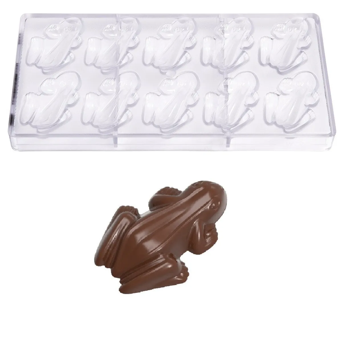 Chocolate World Chocolademal Kikker (10x) 66x45mm New