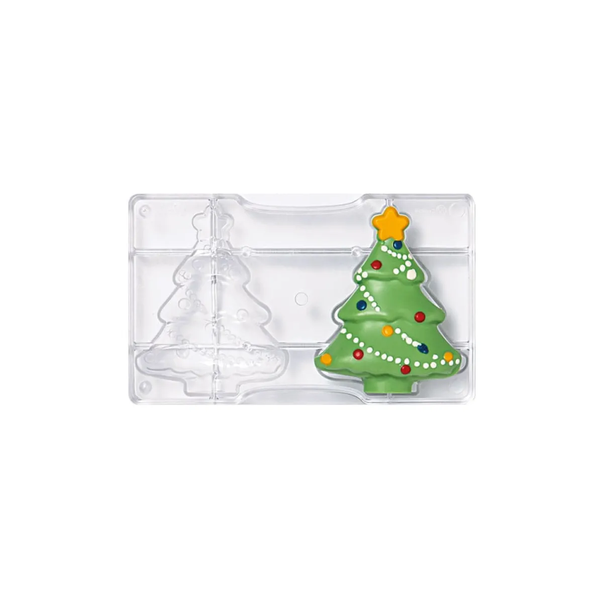Decora Chocolademal Kerstboom (2x) 85x105 mm Clearance