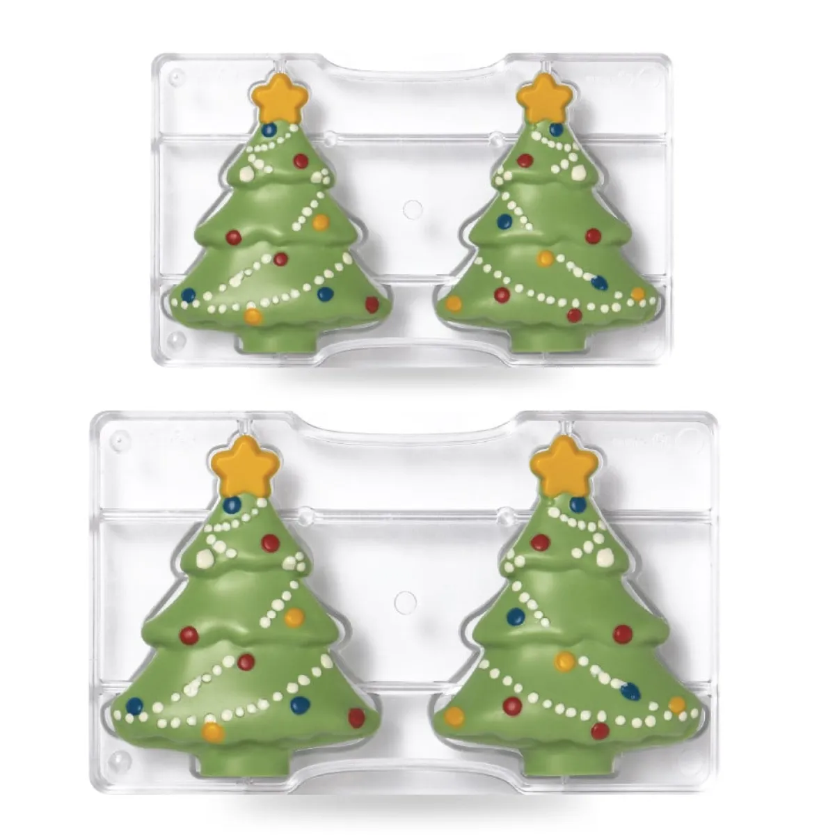 Decora Chocolademal Kerstboom (2x) 85x105 mm Clearance