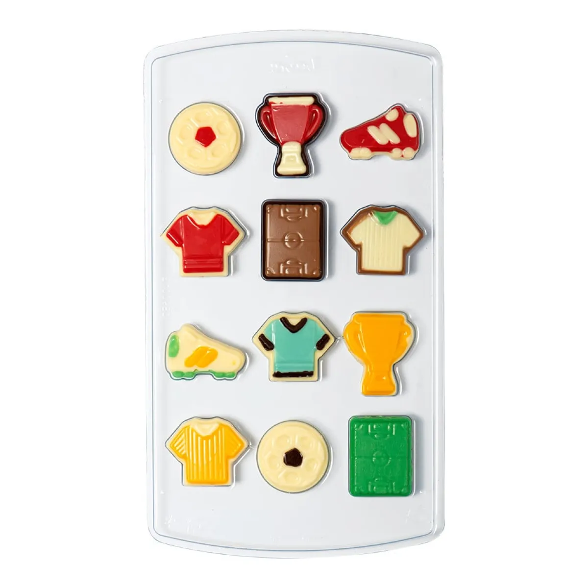 Decora Chocolademal Kit Voetbal (12) (Incl. zakjes en stickers) Online