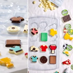 Decora Chocolademal Kit Voetbal (12) (Incl. zakjes en stickers) Online