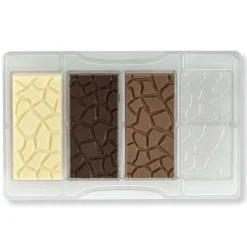 Decora Chocolademal Schildpad Tablet (4x) 8,5x4,2 cm Hot