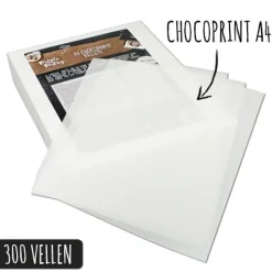Prints on Pastry Chocoprint sheets A4-formaat (300 vellen) Clearance