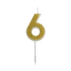 Overig Cijferkaars Goud Glitter #6 Hot