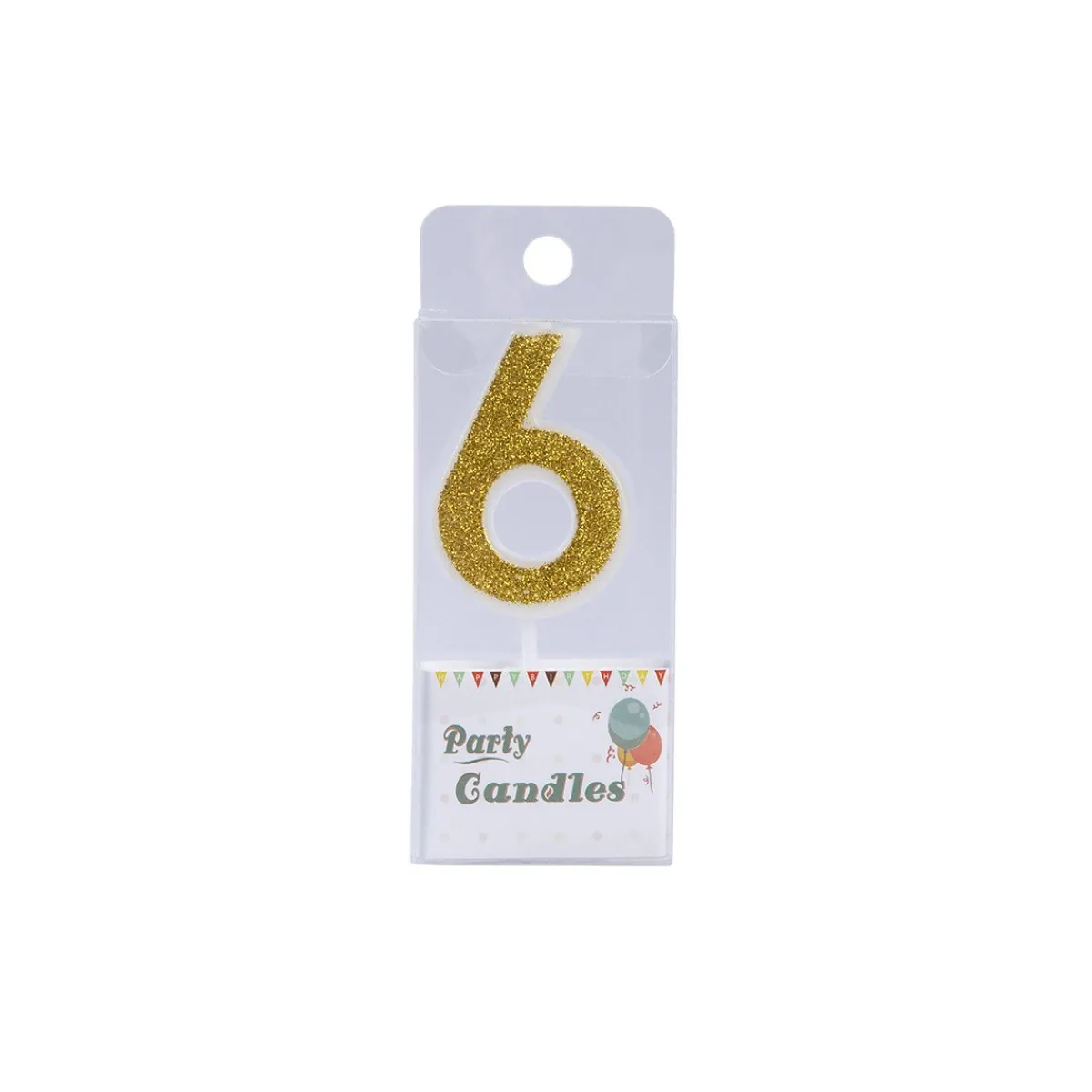 Overig Cijferkaars Goud Glitter #6 Hot
