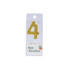 Overig Cijferkaars Goud Glitter #4 Clearance
