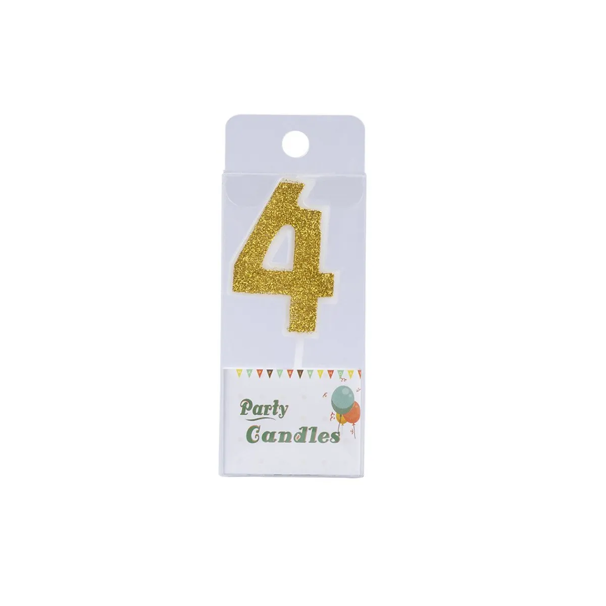 Overig Cijferkaars Goud Glitter #4 Clearance