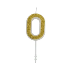 Overig Cijferkaars Goud Glitter #0 Sale