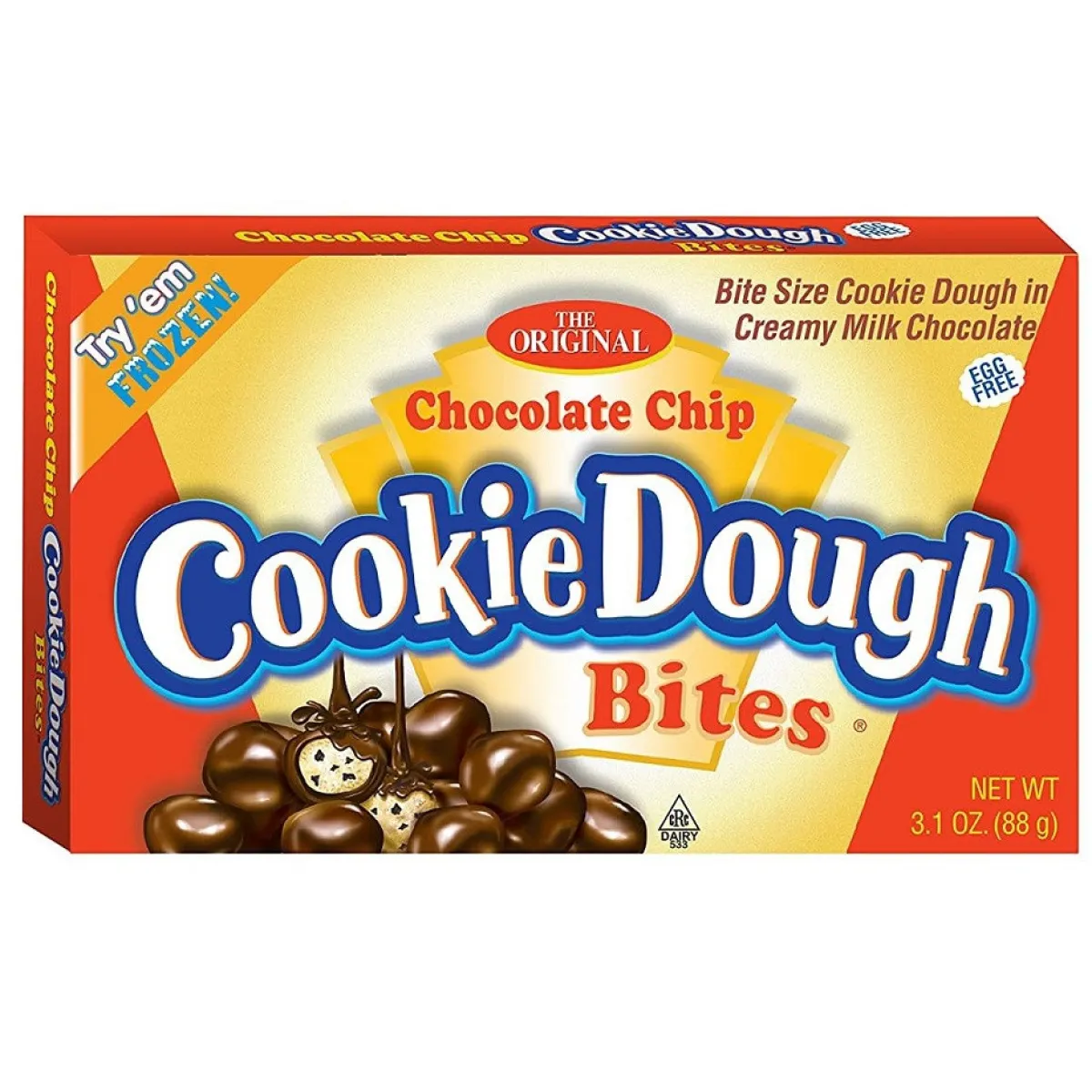Overig Cookie Dough Bites Chocolate Chip 88g
