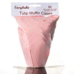 Culpitt baking cups tulp roze 85 mm (50 stuks) Best