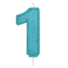 Culpitt Cijferkaars #1 Blauw met Glitter Clearance