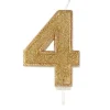Culpitt Cijferkaars #4 Goud met Glitter Clearance