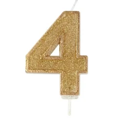 Culpitt Cijferkaars #4 Goud met Glitter Clearance