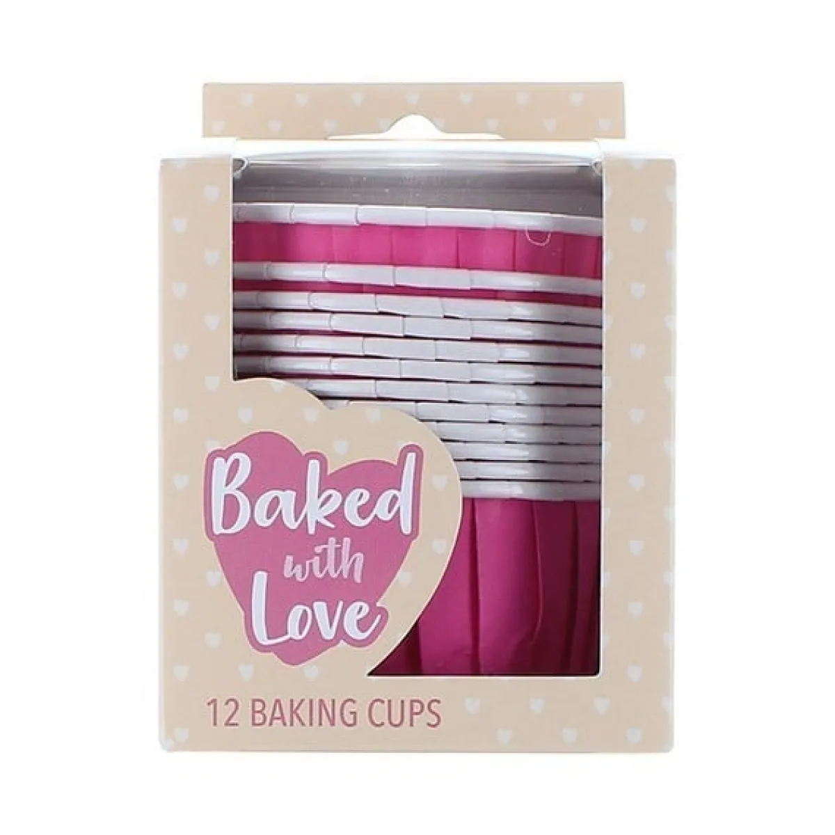Culpitt Cupcake Vormpjes Donker Roze 50mm 12st. Outlet